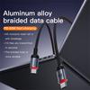 YESIDO CA183 USB C To C Cable 60W Fast Charging 2M/6.6FT Aluminum Alloy Braided Data Sync Cord