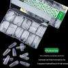 European & American Frosted Nail Tips - Trapezoidal, Ballet, Teardrop Shapes, No Polish Needed, Crease-Free, Dual-Use Patches
