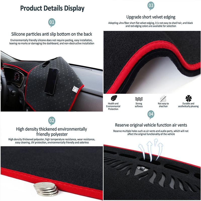 Car Dashmat Cover For Citroen Berlingo K9 Peugeot 2018~2024 Partner Rifter Opel Combo Avoid Light Pad Dashboard Mat Accessories