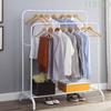 Metal clothes hanger standing hall wardrobe solid shelf large