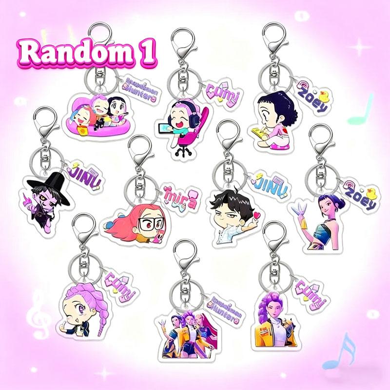 

Kpop Demon Hunter Keychains Rumi Mira Zoey Cute Girls Car Key Ring School Bag Pendant Fashion Kids Classic Toys Gift 8cm