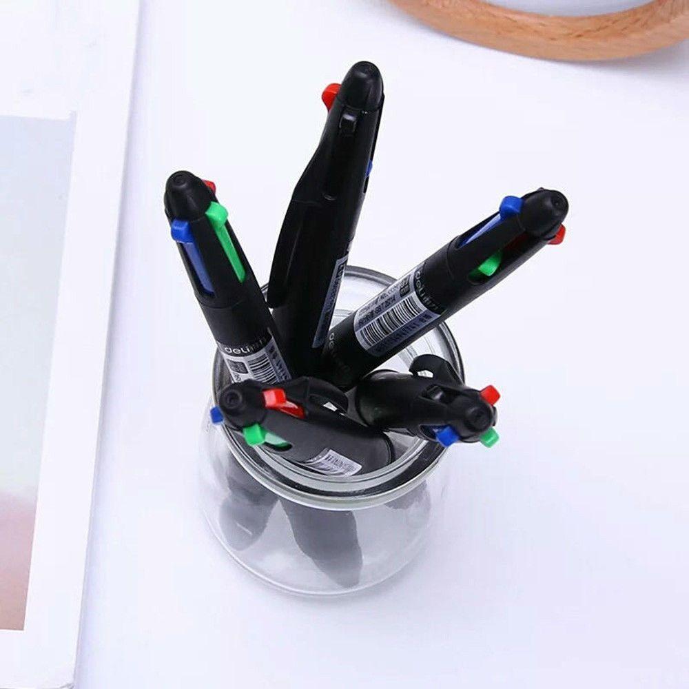 2/5/8pcs 0.7mm Retractable Stationery Chunky Multicolor Ballpoint Pen Gel Pen Writing Tool 4 in 1