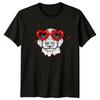 Heart Sunglasses Dog Valentine Dogs Mens TShirt Womens Tee Graphic Tee