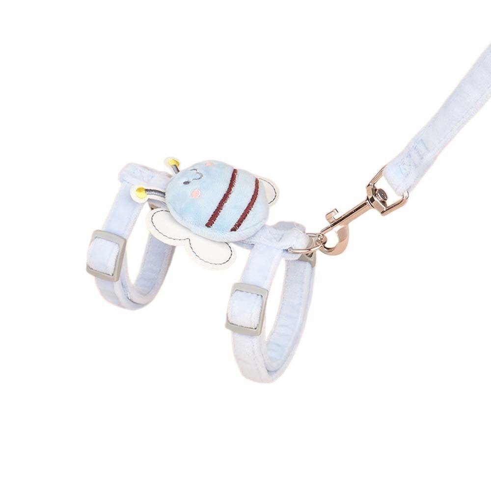 

Набор поводков для домашних животных, милые шлейки для собак и кошек, мягкие регулируемые поводки для прогулок на открытом воздухе, анти-потерянный поводок для щенков и кошек, товары для домашних животных S