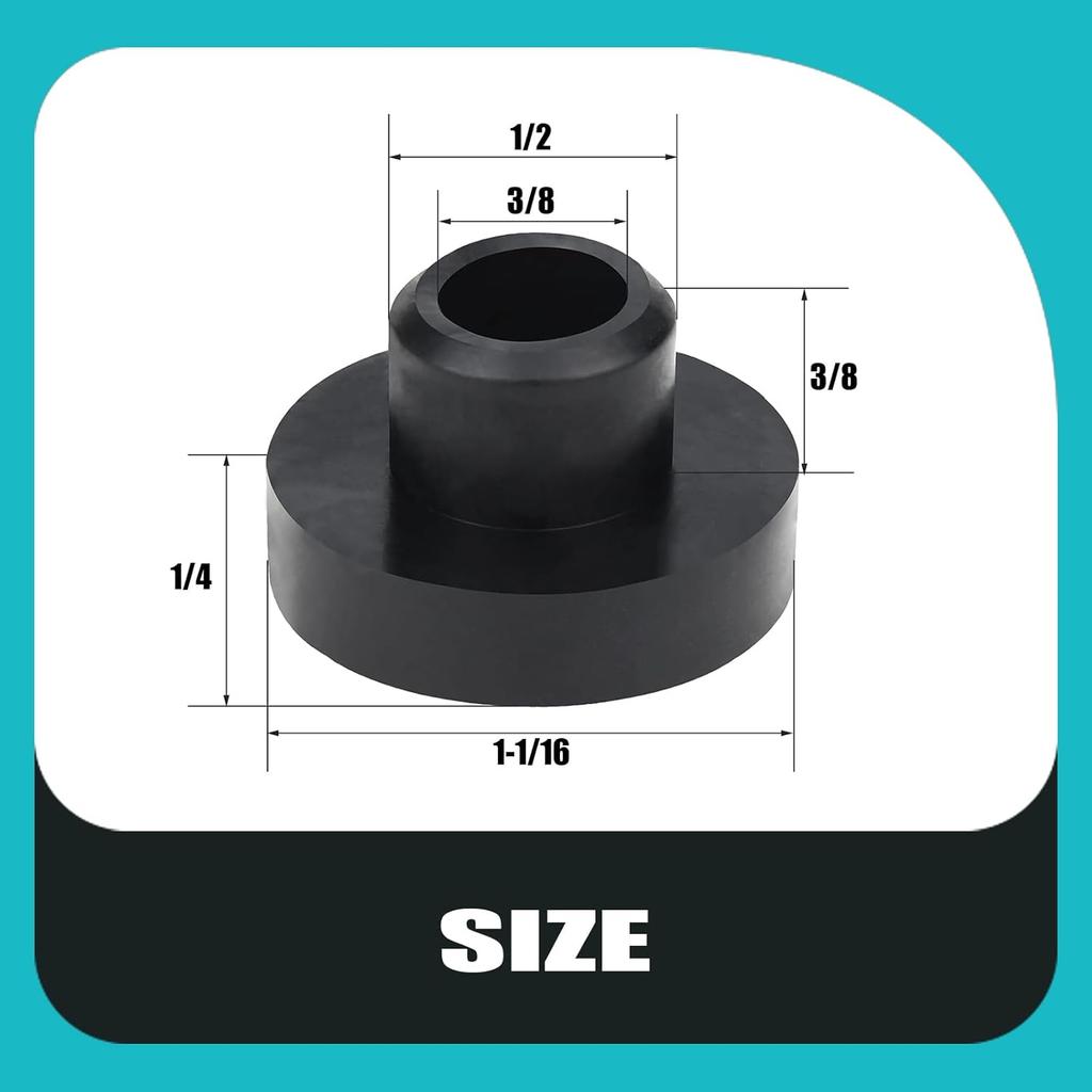 25 313 01-S, 25 313 01 Fuel Tank Bushing Compatible with Kohler CH11 CH12.5 CH13 CH14 CH15 CH26 CH430 CH450 CH5 CH6 M10 M12 M14 M16 TH16 TH18 ( 2Pack