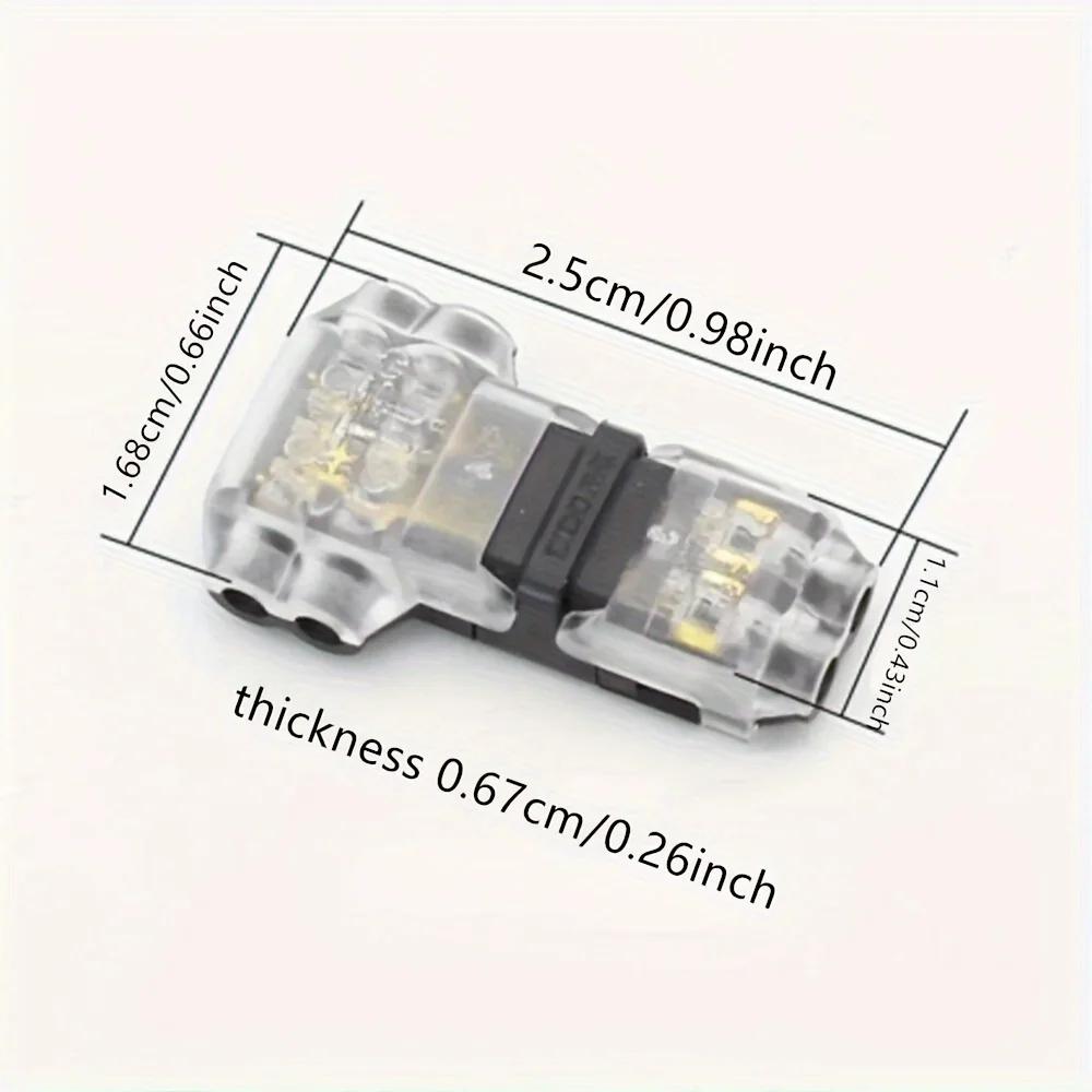 Low Voltage Wire Connector, Quick Terminal Connections Solderless Wire Splice Connector, T Tap Wire Connectors