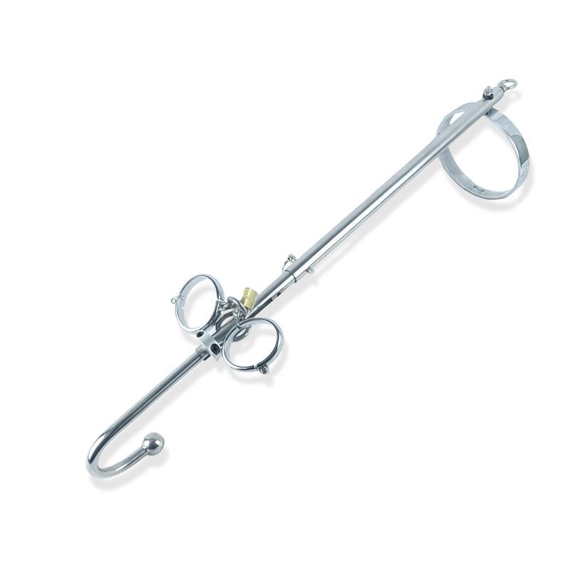 Gancio per Anus Autolegante con Manette Metalliche - Giocattolo Sviluppo Crisantemo