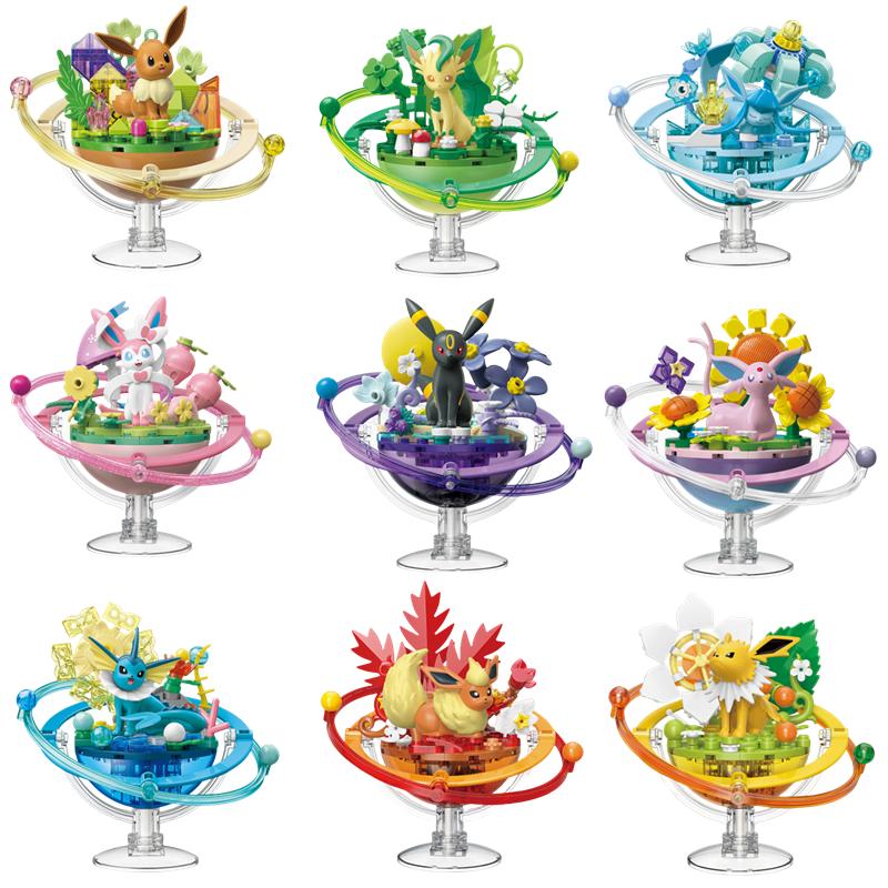 Eeveelution Pocket Monster Espeon Sylveon Glaceon Leafeon Vaporeon Umbreon Flareon Figurine Anime Toy Kids Gifts