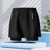 Men's Swim Trunks Quick Dry Loose Fit Double Layer Sports Shorts for Swimming Running