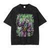 T-shirt Joker Hip Hop Vintage Lavata Film Vecchia Scuola Top Magliette T-shirt Oversize Manica Corta Felpe Unisex Cotone