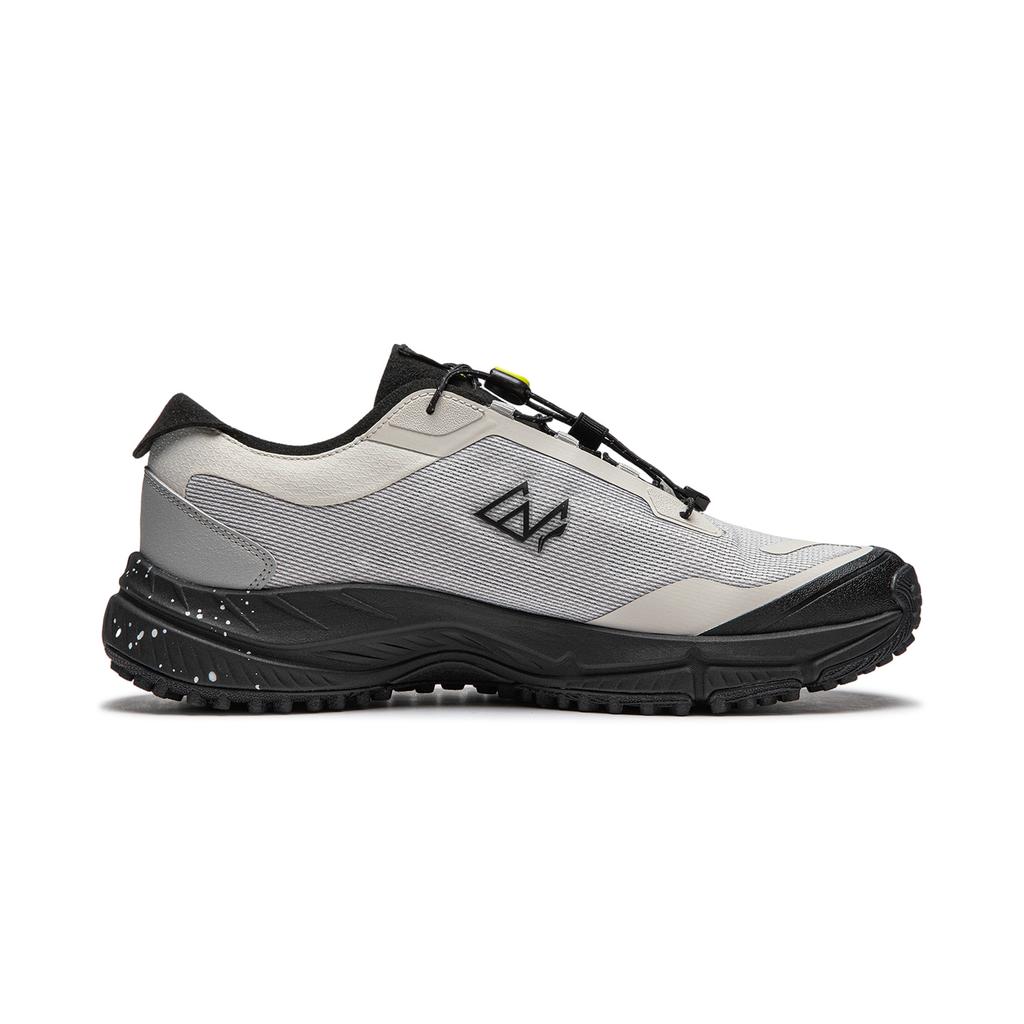 Li Ning Outdoor CF Tracing, Yi Jie Lite V3 Cushioning Slip Resistant Low top Hiking Shoes Men's Gray AHTU001-1