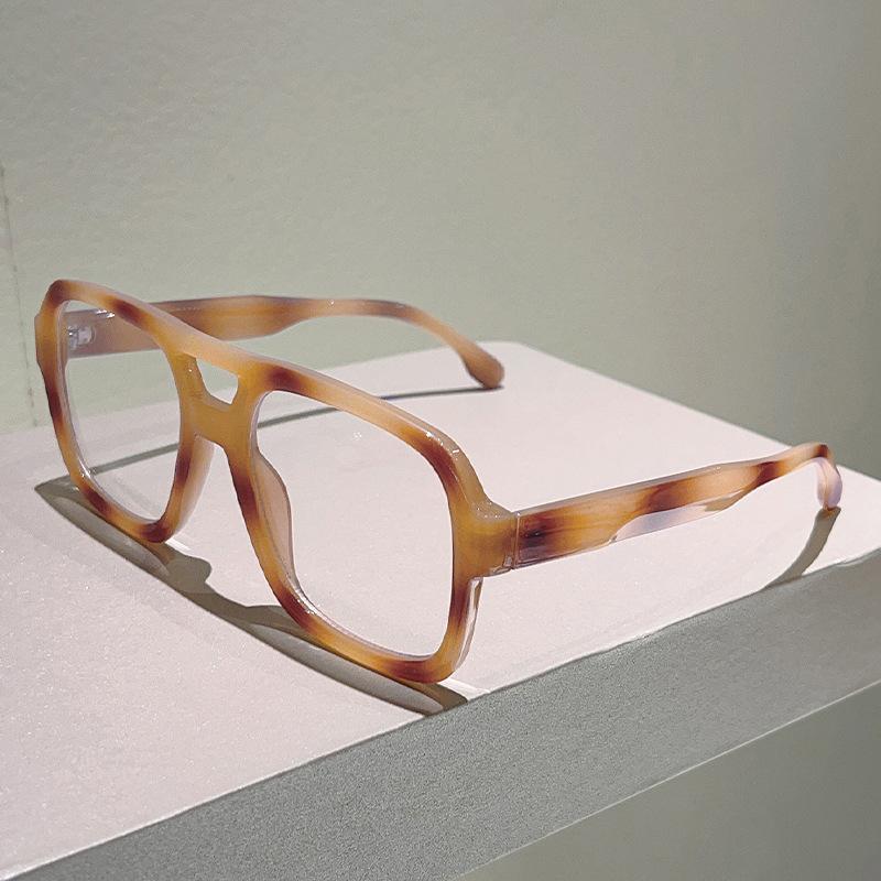 Vintage Anti Blue Light Optical Glasses Women Brand Designer Myopia Customize Prescription Reading Eye Glasses Flat Top Frame