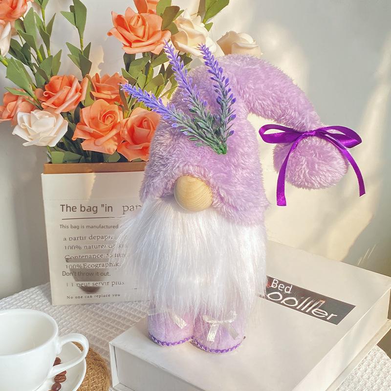 Hongkong Muttertag Gesichtlose Puppe - Lila Stoff Zwerg Tischdekoration.