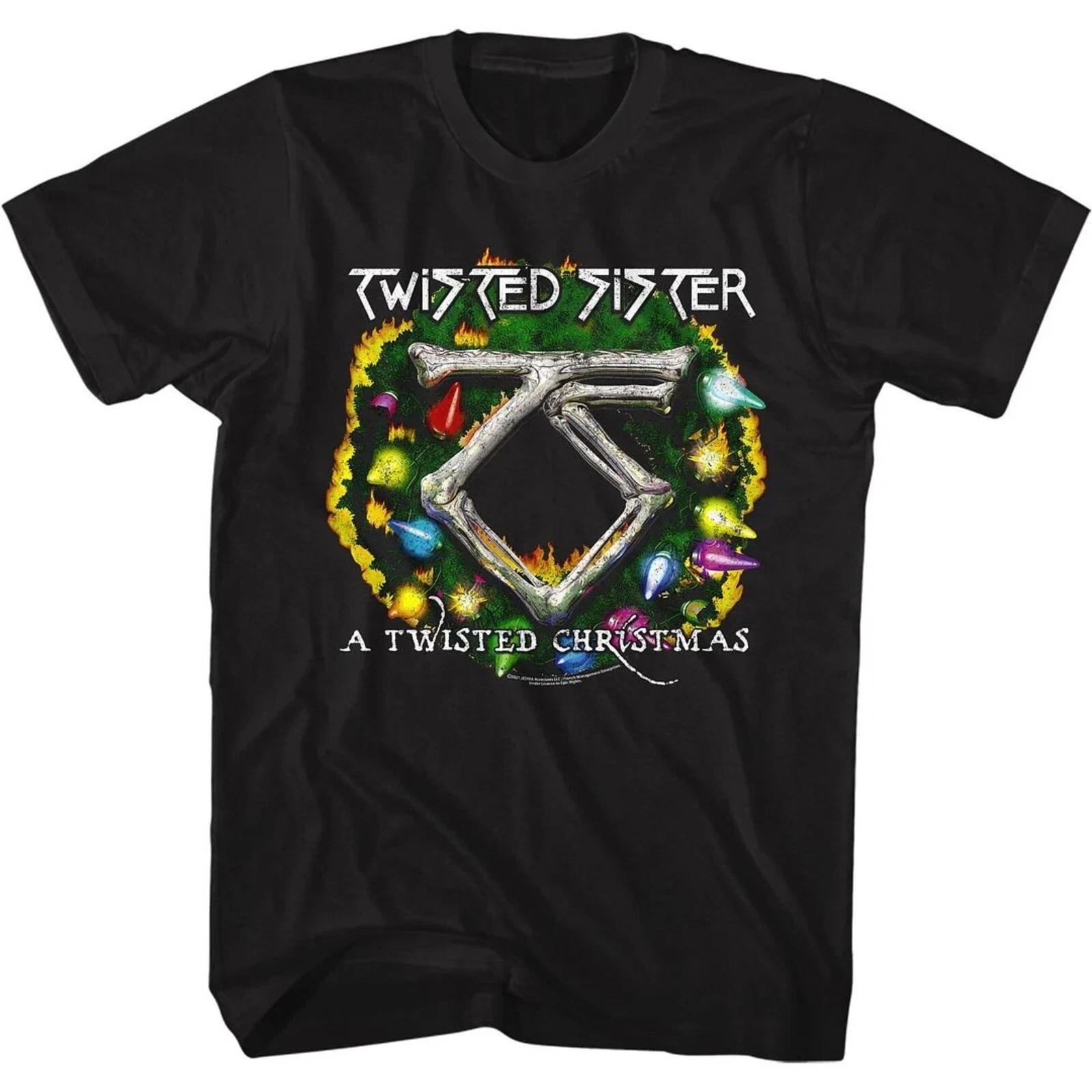 TWISTED SISTER cd lgo A TWISTED CHRISTMAS Official SHIRT LRG New hungry blade M