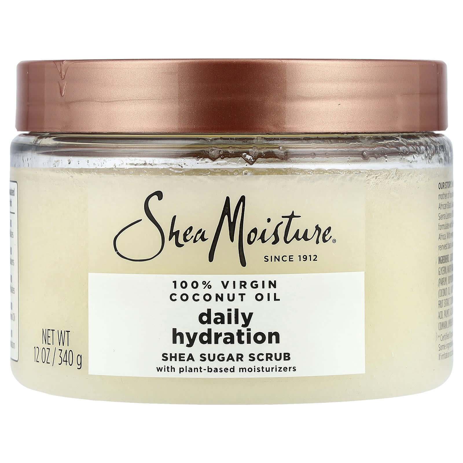 

SheaMoisture Daily Hydration Shea Sugar Scrub, 100% Virgin Coconut Oil, 340g (12oz)