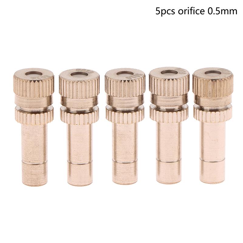 5Pcs 6Mm Quick Connect Mist Sprayer Atomizing Misting Nozzle Garden Water Irrigation Sprinkler For Misting Cooling System