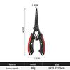 Premium Stainless Steel Multi-Functional Lure Pliers with Non-Slip Handle and Hook Remover Line Cutter for Fishing Tackle.