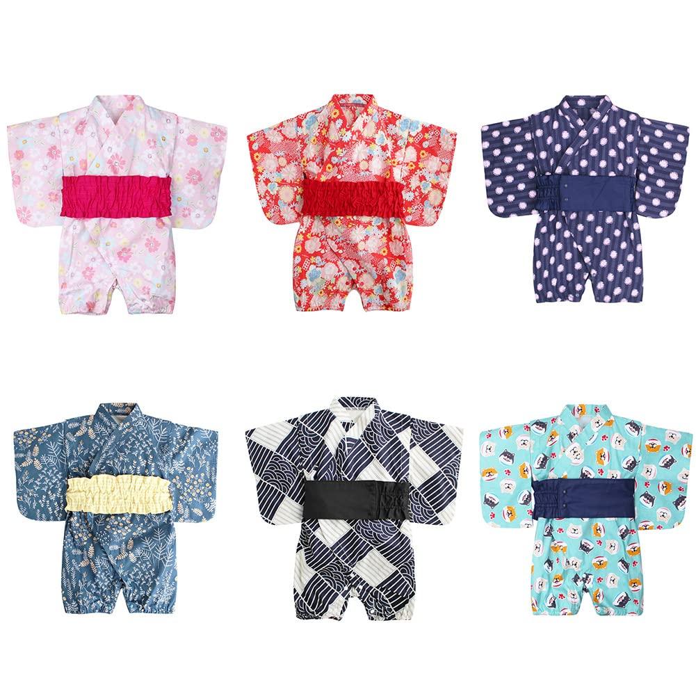 Baby Clothes Romper Japanese Style Kimono Jinbei Yukata Baby Shower Gift Newborn Gift Present Commemorative Photo Shoot First Festival First Meal