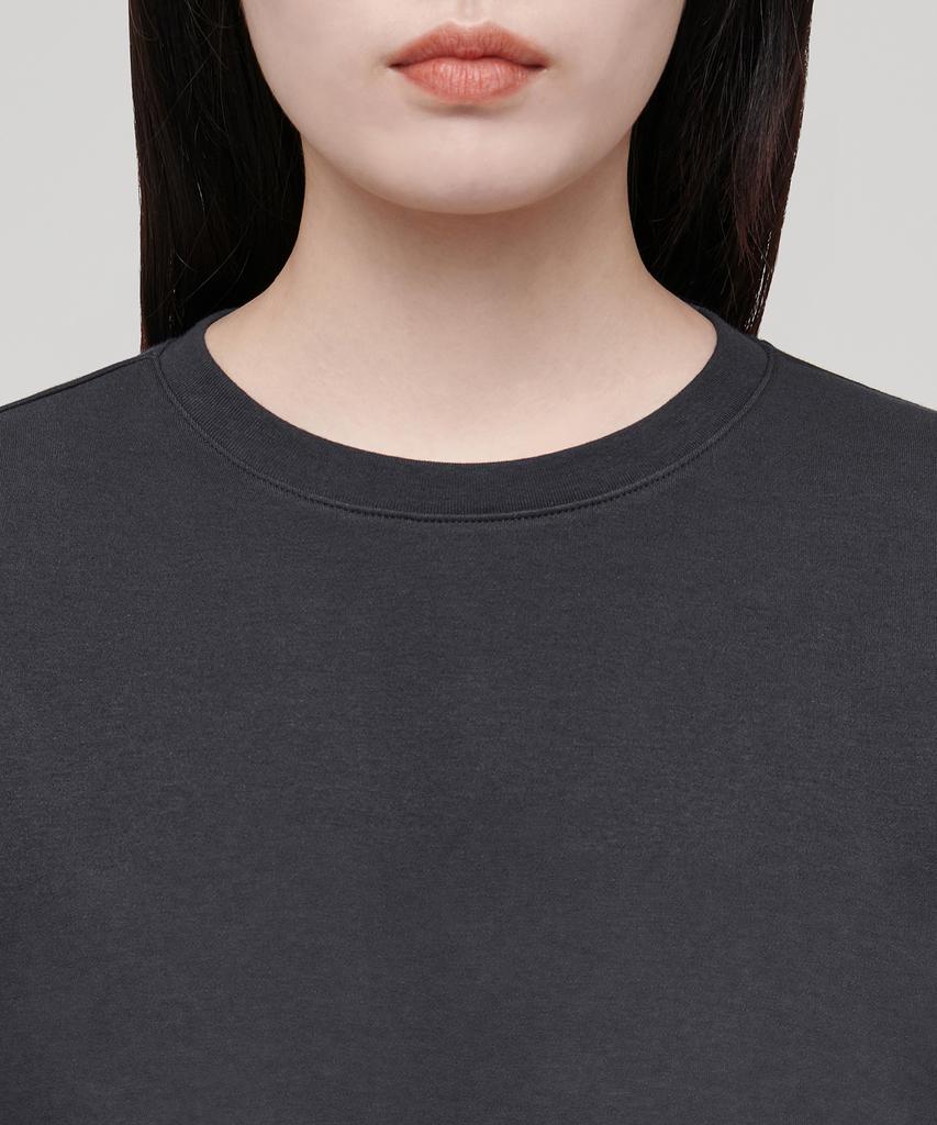 MUSINSA STANDARD WOMAN Women'S Basic Crew Neck T-Shirt [Dark Gray]