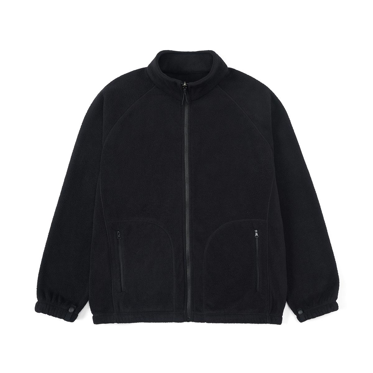 Осенние флисовые куртки Regular Fit для мужчин, антистатические тканевые пальто XXXL чёрный