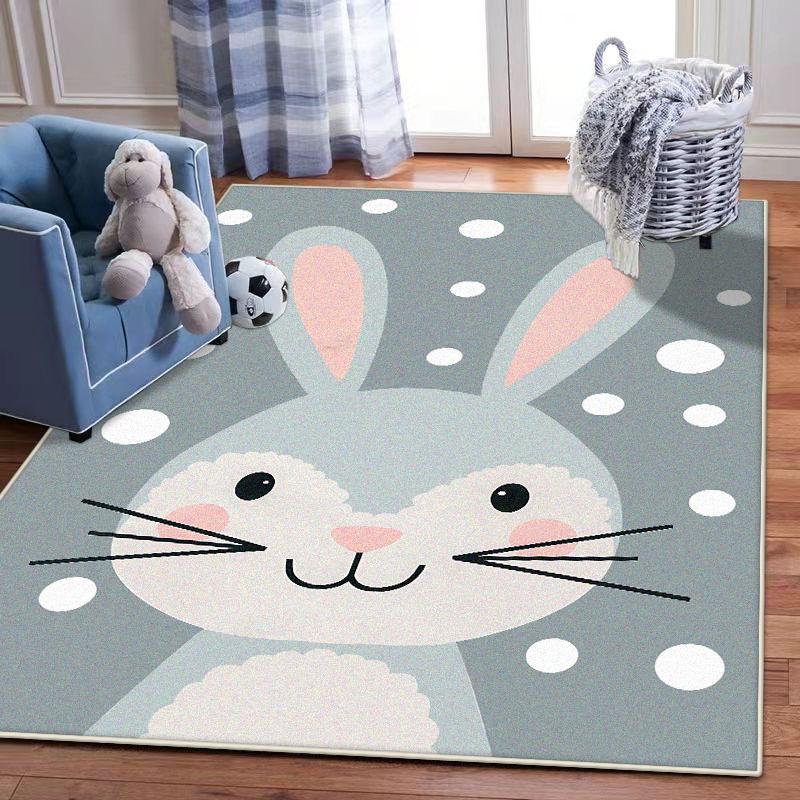 3D Cartoon Hot Air Balloon Rug Area Carpet for Living Room Kids Bedroom Sofa Kitchen Decorate Child Non-slip Floor Mats Washable
