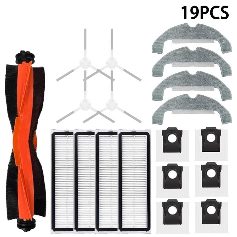Spare Parts for Robot Vacuum Cleaner For Dreame D10 Plus Gen 2 RLD32GD, Consumables, Main Lateral Brush, Hepa Filter, Panho