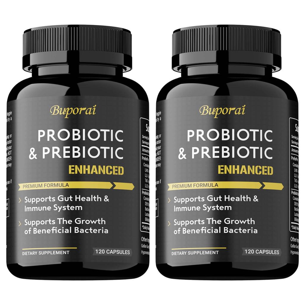 Buporai Capsule Probiotiche e Prebiotiche, contenenti una formula probiotica complessa, per la cura quotidiana della salute e il supporto dei batteri benefici.