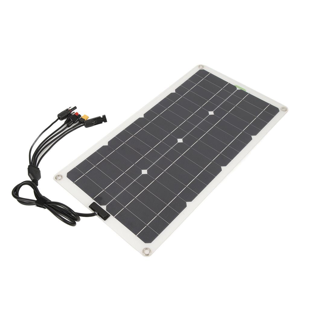 Solární panel s regulátorem, monokrystalický, 250W, duální USB port, nabíjení 12V, 24V, 48V, vysoká konverze