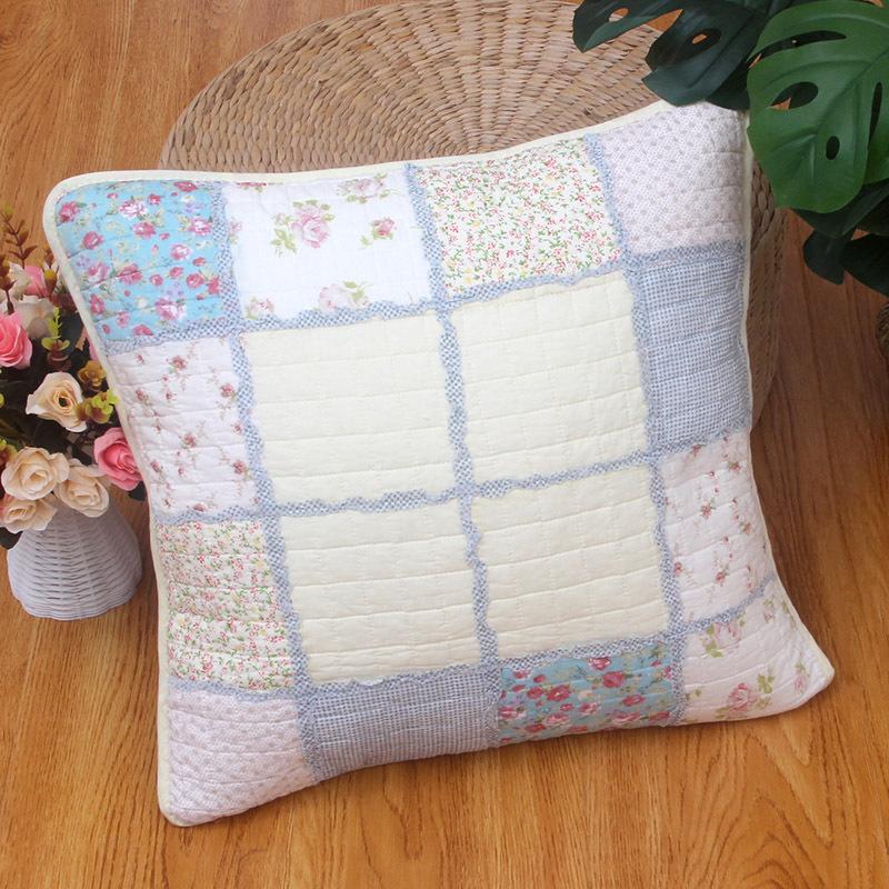 2pcs Cotton Quilted Backrest Cover Soft and Skin Friendly Sofa Cushion Cover Modern and Simple Breathable Backrest Without Core