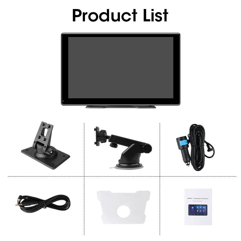 9 Inch Wireless Carplay Android Auto MP5 Portable Smart Screen Car Radio Multimedia Video Player Rear View Camera Bluetooth 5.0