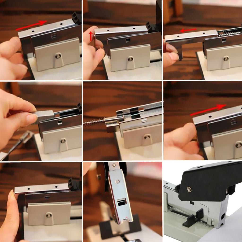 Adjustable Binding Thickness Metal Paper Stapler Fit Staples Heavy Duty 120 Sheets Stapler With Ruler 23/8, 23/10, 23/13,24/6