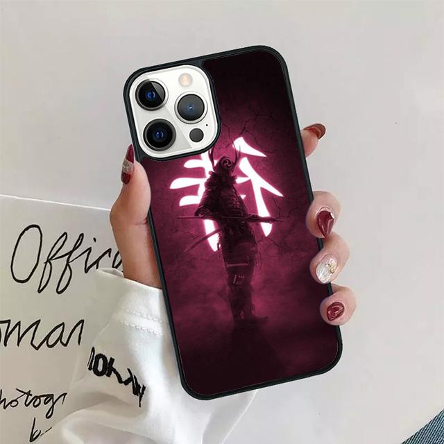Japanese Samurai Phone Case For iPhone 11 12 13 14 Pro Max Mini Cover For iPhone X XS Max XR 5 6 7 8 Plus Coque