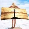Pray to god Microfiber Lightweight Thin Beach Towels,Compact Sand Free Swim Pool Blanket for Outdoor Traveling on Vacation
