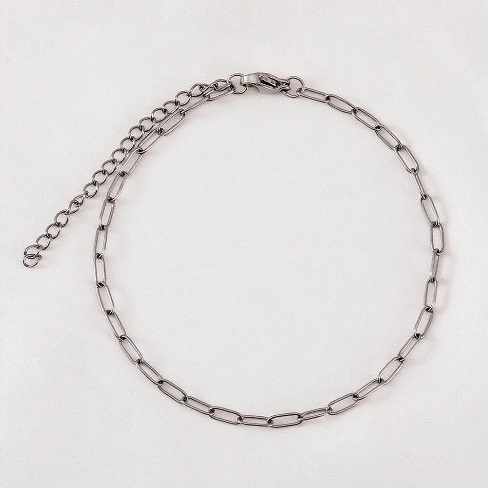 

1P 5P Stainless Steel Frosted Bracelet Set Jewelry Making Gift Thick Link Chain OT Buckle Clasp Handmade Chokers Wholesale 1pc