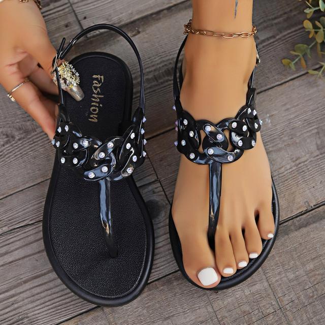 

Летняя мода 2024 года, удобная и элегантная пляжная обувь, повседневные мягкие сандалии на плоской подошве с пряжками 41 чёрный