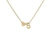 Kulei Stainless Steel Jewelry European and American English Letter Peach Heart Love Combination Necklace