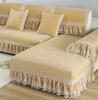 Sofa Cover Embroidery White Jacquard Lattice Towel Couch Anti-slip Armrest Backrest Sofa Coushion Living Room Seat Cover