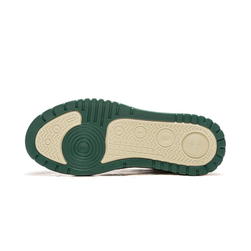 Li Ning Trendy Leap Slip Resistant Cushioning Abrasion Resistant Lightweight Low top Skateboard Shoes Men's White Green AGCW011-3