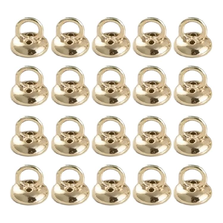 Multipurpose Pearls Clasp Endings Stylish Pearls Ends Strong Alloy Clasps for Beading and Clothing Embellishment