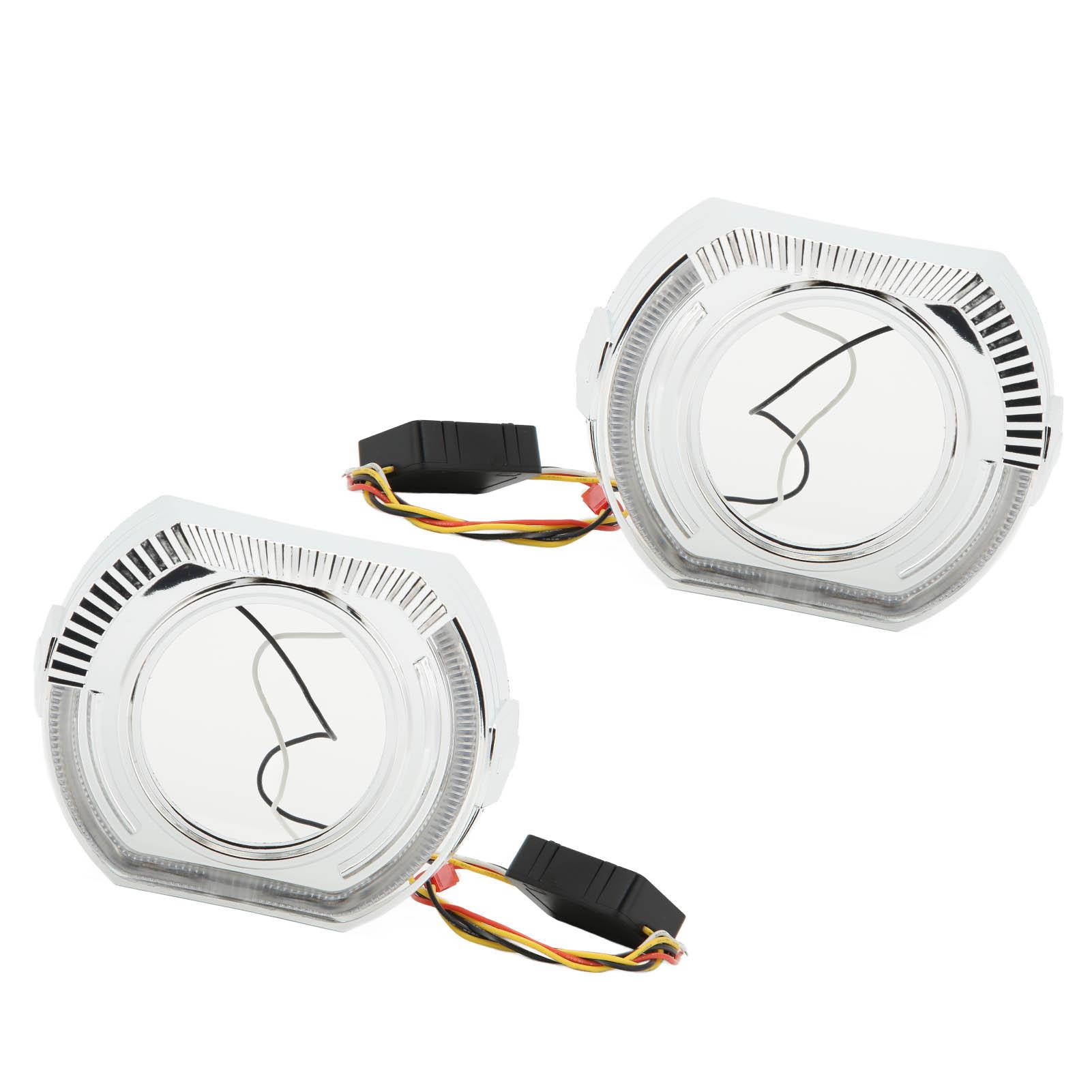 

Светодиодные ангельские глазки Halo DRL Безель Кожухи 12 В 5 Вт Левый Правый Кольца Крышки для 3-дюймовых биксеноновых светодиодных двойных белый