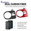 For Seat Ibiza 6j 2009 2010 2011 2012 2013 2014 Real Soft Carbon Fiber Sticker LHD RHD Car Headlight Switch Frame Interior Trim