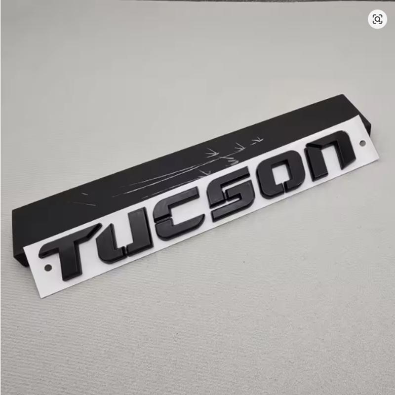 Rlapg3 ABS SONATA TUCSON Styling Car Logo Letter Decal Tail Rear Trunk Emblem Badge Sticker For Hyundai Auto Decoration Accessories