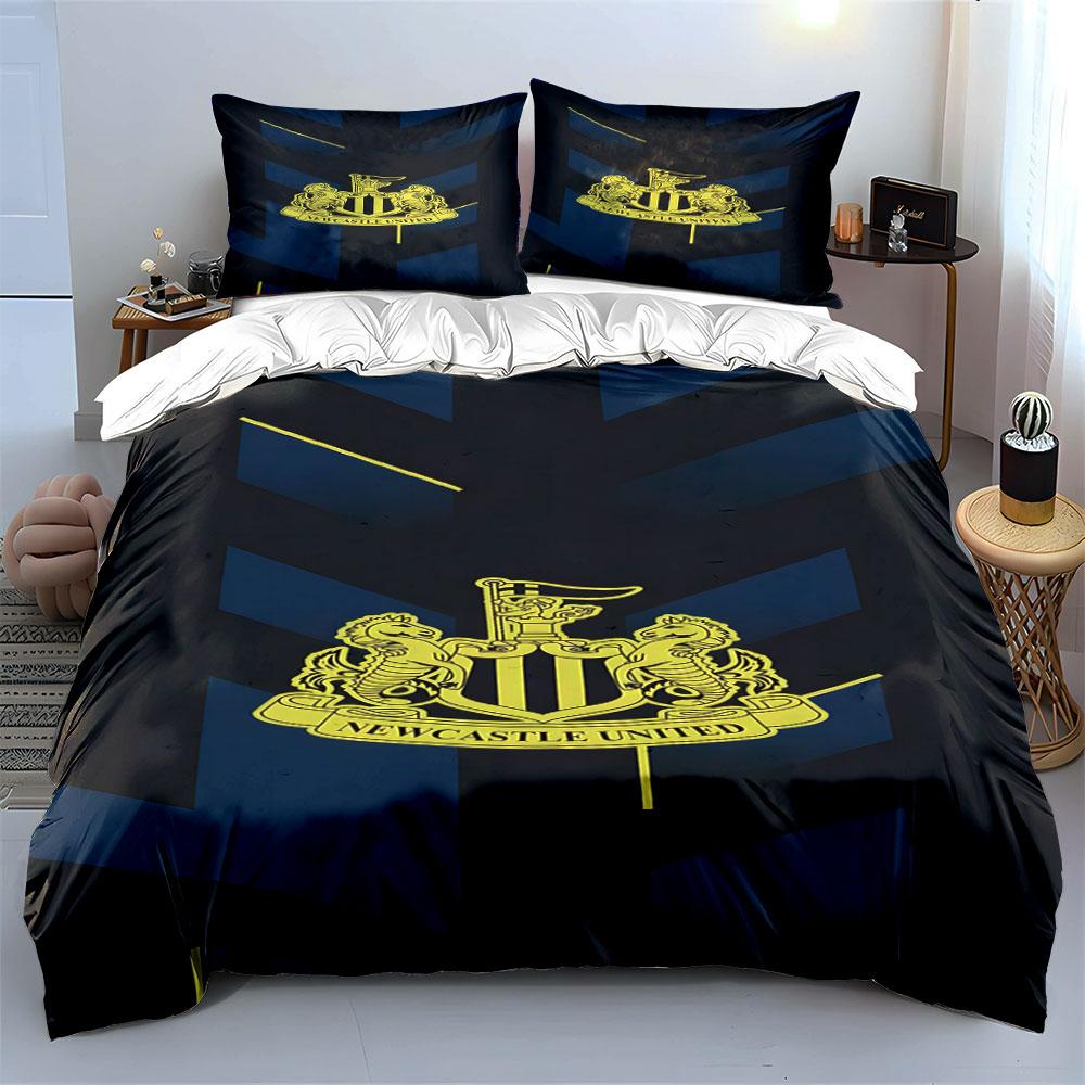 "Newcastle United Crest Design." Bedding Sets Duvet Cover Sets Duvet Covers Pillowcases(1*Duvet Cover 2*Pillowcases Without Duvet Insert)