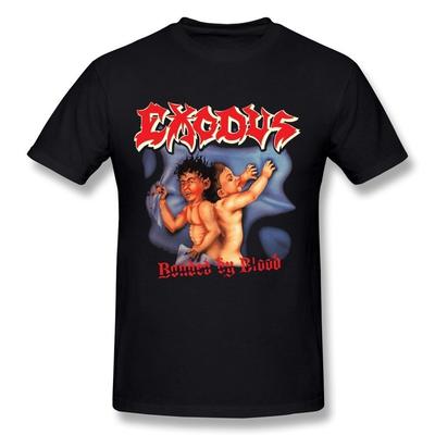 WunoD Men's Exodus American Band Poster T-shirt Size M