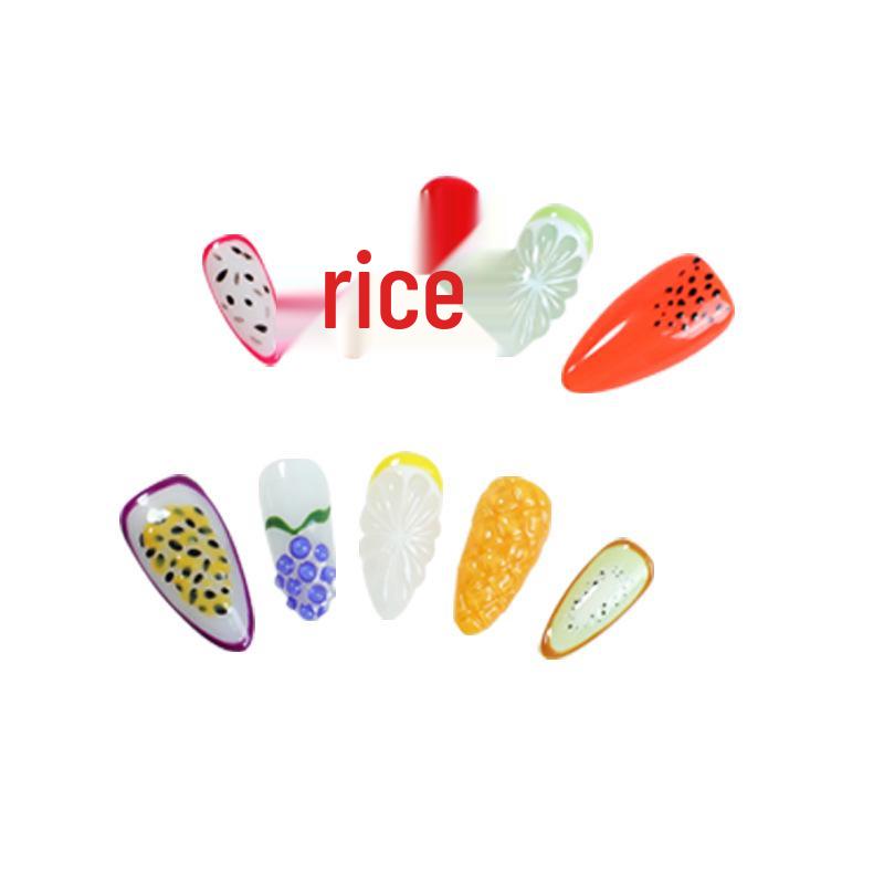 

European & American Marble Gradient Fake Nails - Wearable & Removable Manicure Pieces Medium