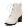 Women's high-heeled short boots autumn and winter new simple and comfortable thick-heeled large-size short boots
