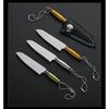 Mini Stainless Steel Sharp Blade Fixed Blade Knife Portable Pocket Keychain Unpacking Knife Camping Survival With Leather Case