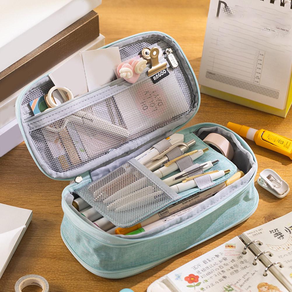 School Pencil Case for Girls, Large Capacity, Dirt-resistant, for Teenagers, for Students.