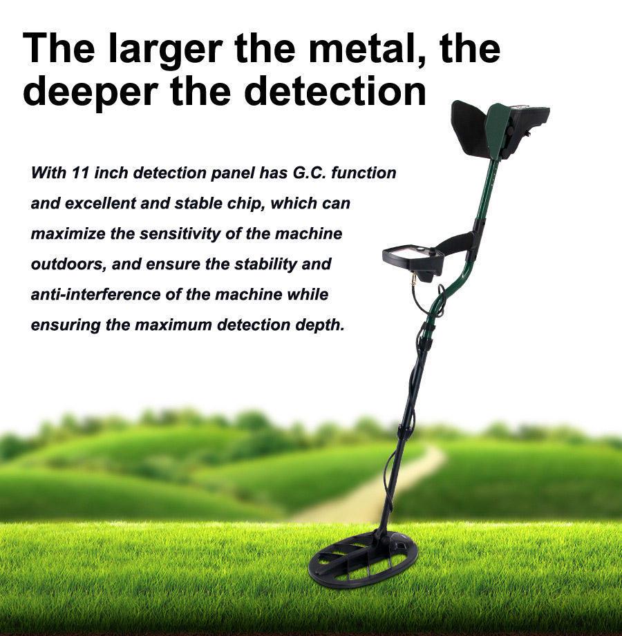 Archaeological Handheld Gold Detector with Smart LCD and 6x11" Waterproof Coil