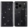 For iPhone 17 Pro Max Case Glittery PU Leather+TPU Card Slot Phone Cover